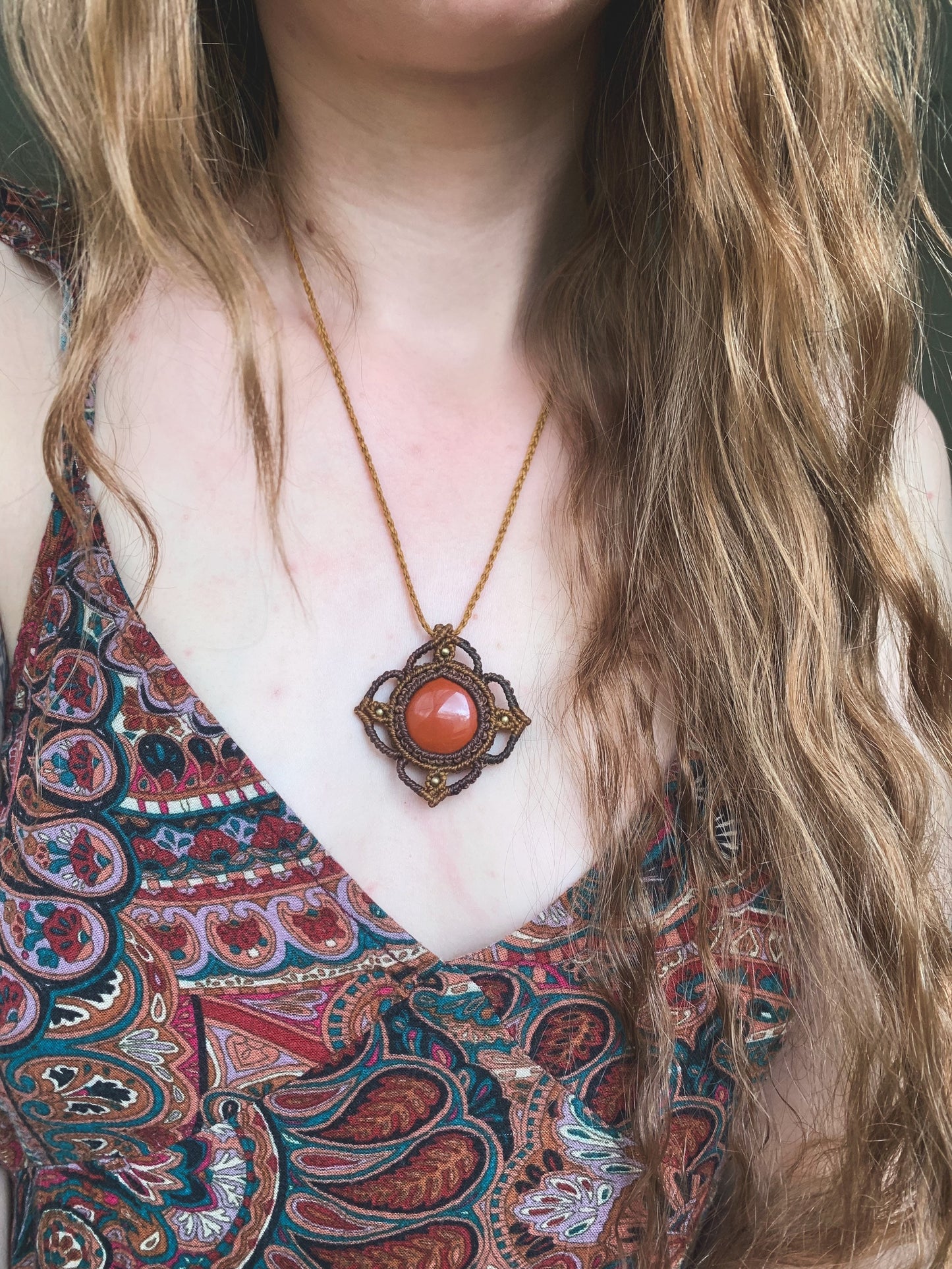 Root Chakra Red Jasper Necklace